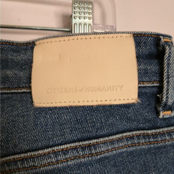 Citizens Of Humanity Zurie Ankle Straight Jeans Abalone Blue Size 31 Classic - Picture 5 of 8
